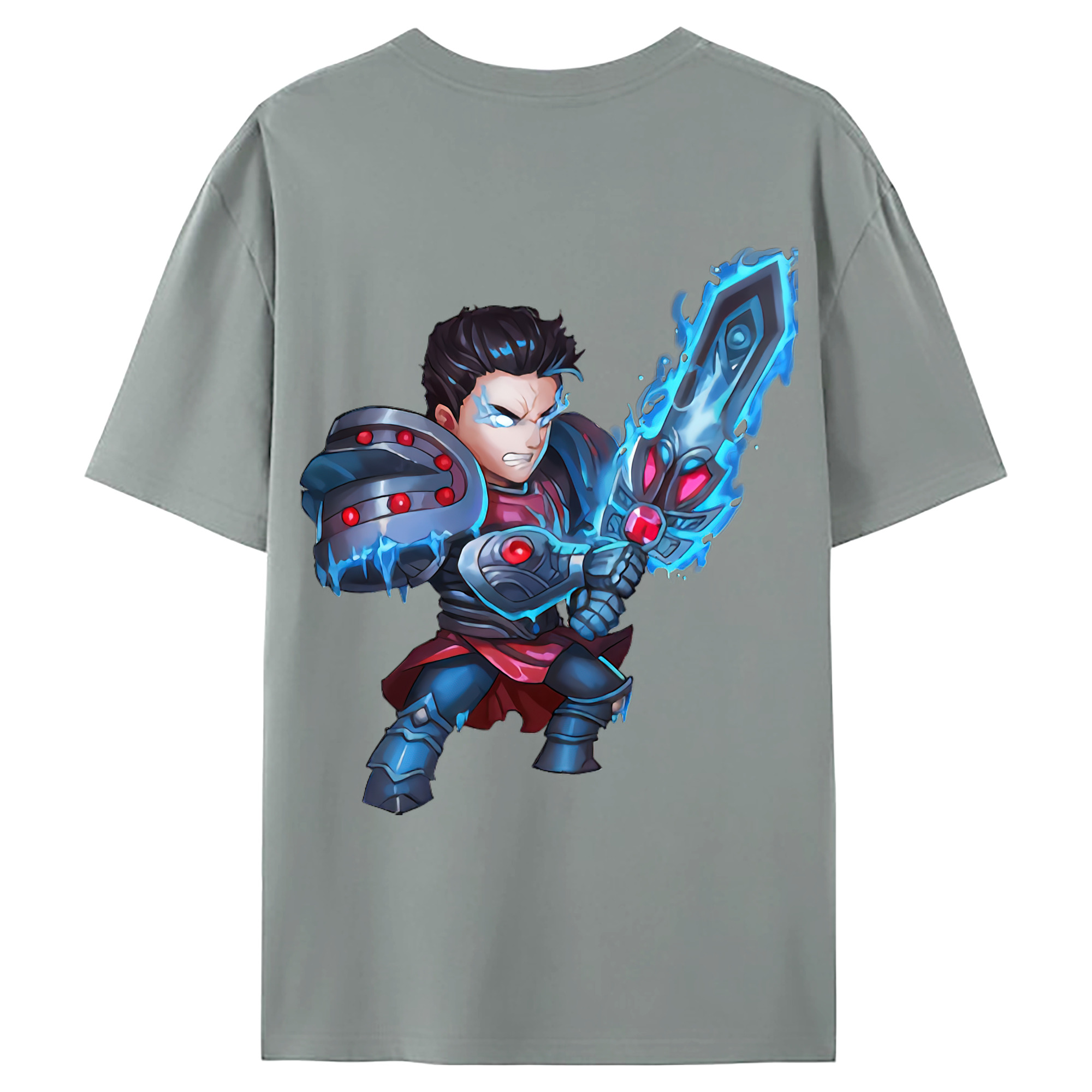 （画像用） リーグ・オブ・レジェンド League of Legends LOL 綿100％ メンズ半袖Tシャツ（バックプリント） 通気性